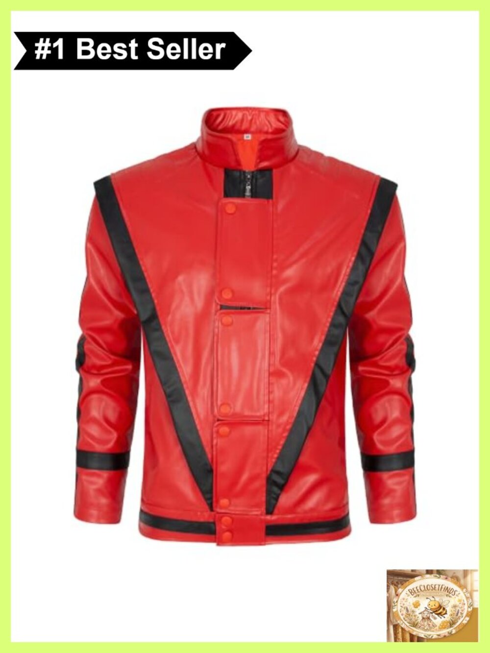 Men's Faux Leather Jacket PU Patchwork V-Neck Cosplay Costume Coat
